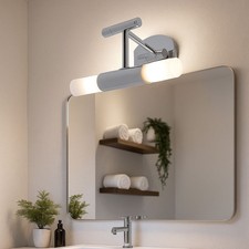 LED Wand Leuchte Chrom Glas