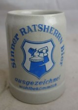 große Auflösung Bierkrug Nr. 1565 Sinner Ratsherrn Bier 0,25l