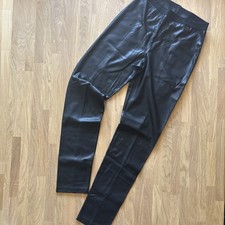 High Use Vegan Kunstleder Leggings Hose Schwarz 40 Ungetragen Top