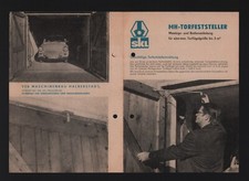 HALBERSTADT, Prospekt 1985, VEB Maschinenbau Halberstadt MH Torfeststeller SKL