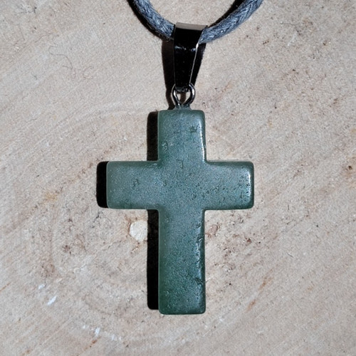 Grüner aventurin kreuz - aventurin,