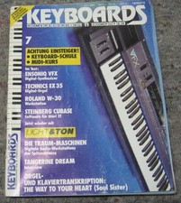 KEYBOARDS Zeitschrift Juli 1989 Midi Kurs / Tangerine Dream
