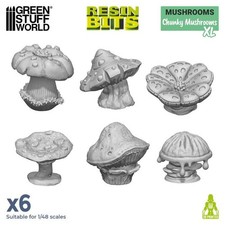 Green Stuff World Dicke Pilze Set XL (6) Resin Gelände models fat Mushrooms