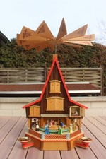 Richard Glässer Adventshaus, 4. Advent Nr. RGL10903, Krippe u. Fenster, Rarität