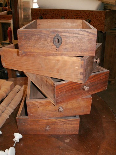 Alte antike schublade - schublade, von