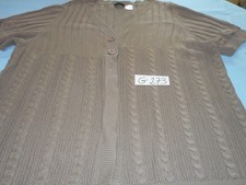 Strickjacke in Beige Gr. 56/58
