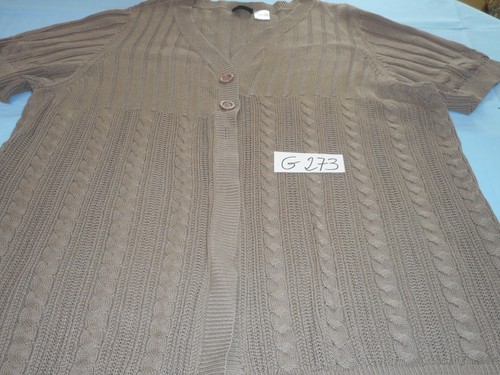 Strickjacke beige 56 - gr., 56/58