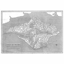 Karte der Isle of Wight -