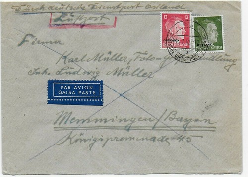 Luftpost durch deutsche - luftpost:,