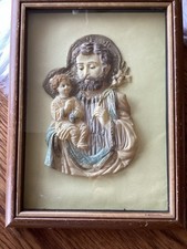 Josef mit Jesuskind Klosterarbeit? 3D Wachs