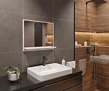 Badezimmer Rechteckig Spiegel mit Ablage ohne Beleuchtung Wandspiegel