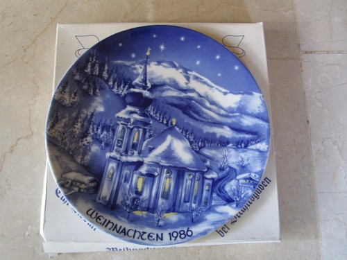 Weihnachtsteller 1986 echt - 1986,