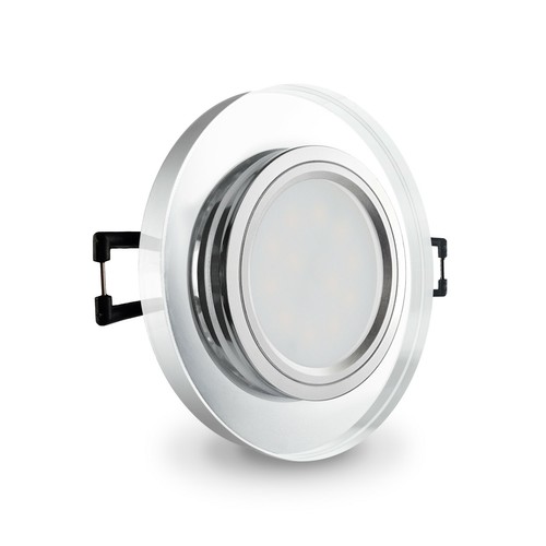 Led set einbaustrahler glas - set,