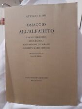 Attilio Rossi Hommage an das Alphabet Luigi Maestri Typografo 1990