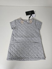 Burberry Taryn rautengestepptes meliertes Baumwoll-Babykleid/brandneu/18 Monate