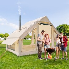 Aufblasbares Zelt für 4-6 Personen gemütliches Camping-Zuhause 3×2.1×1.95m