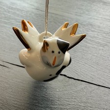 Villeroy & Boch Animal Park "Flying Cat" hängendes Porzellanornament