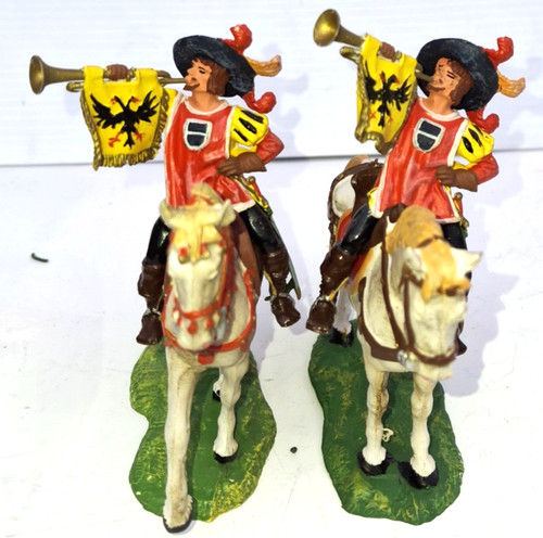 Zwei landsknecht pferd mit - landsknecht, a