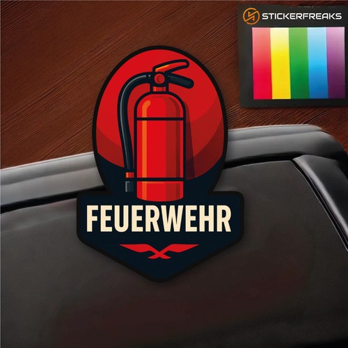 Feuerwehr sticker jubiläum - sticker,