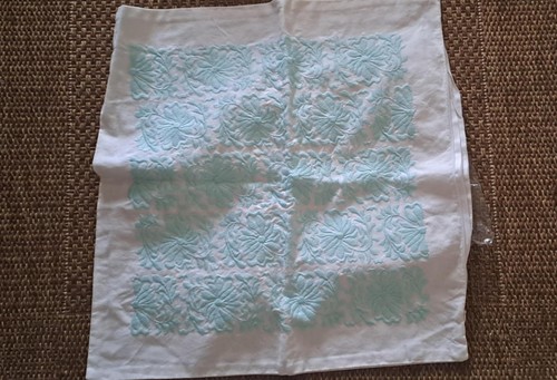 Kissenhülle weiß mint - h&m, 45
