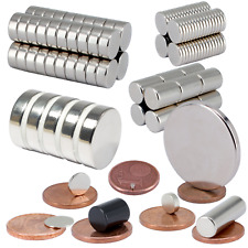 Neodym Magnete Rund extra Stark Scheiben Zylinder Magnete Scheibenmagnet N52 N45
