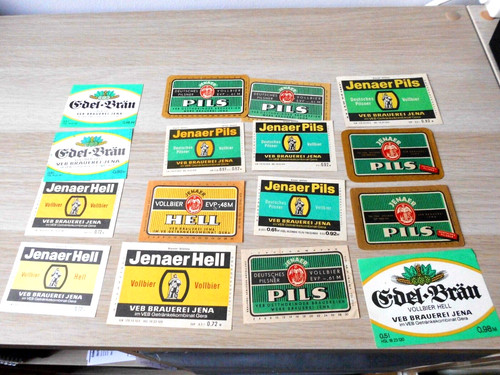 Bieretiketten ddr aus - 16,