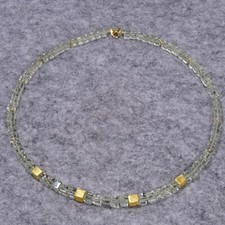 Prasiolith Halskette