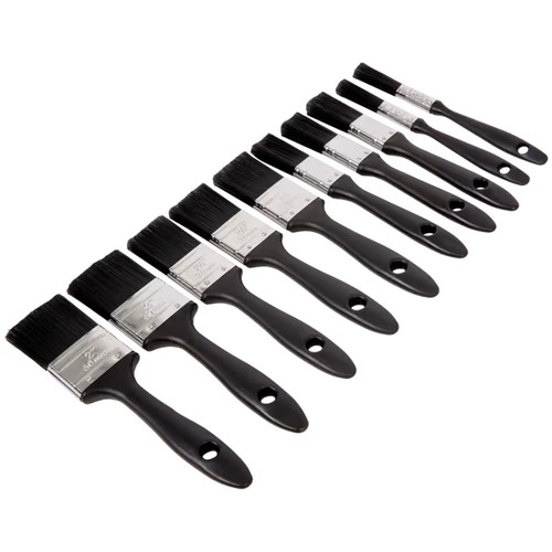10tlg pinselset flachpinsel - 10tlg,