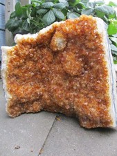 Citrin Druse "Streifen" natürlich Höhe 30 cm 10 kg Tiefe 14 cm