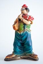 Clown Figur Saxophonist von Dipinto a Mano handbemalt Italien