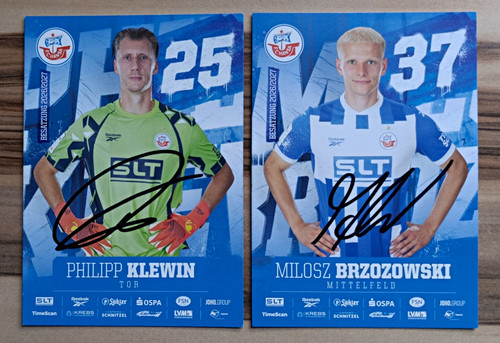 Autogrammkarten hansa - fc,