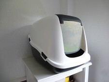 Katzenklo Katzen Hauben Toilette mit Deckel XXL 60 cm WC extrahohe Unterschale