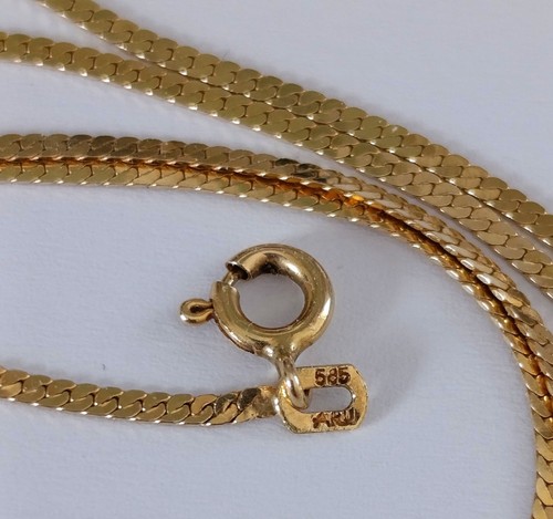 Halskette gelbgold 14k - halskette,