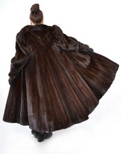 A5380 NERZMANTEL ECHT PELZ JACKE PELZMANTEL NERZ MANTEL - REAL MINK FUR COAT