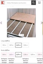 NEU 2x Bodenrahmen Set für Yardmaster Gerätehaus Titanium