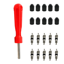 Ventileinsatz Ventildreher Ventilkappe Ventilschlüssel Autoventil+Fahrradventil 