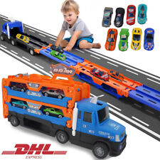 Transport Truck Spielzeugautos Rennbahn Truck Spielzeugauto mit 8 Rennautos