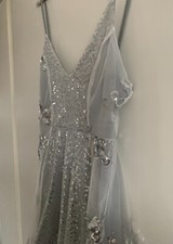 Kurzes Minikleid Silber