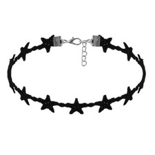 Choker Sterne Damen Halsband Halskette Kette Gothic Tattoo Kropfband Mädchen 