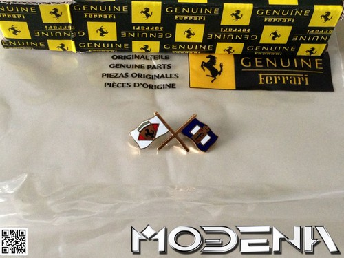 Ferrari emblem crossed - ferrari,