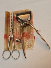 Vintage Friseur Scherenset &