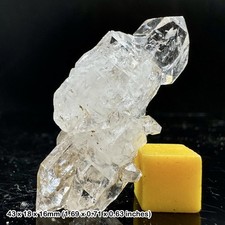 Seltener Herkimer Diamant Quarz mit natürlichen Doppelabschlüssen aus Belutschistan
