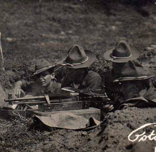 Wwi army hotchkiss machine - wwi,
