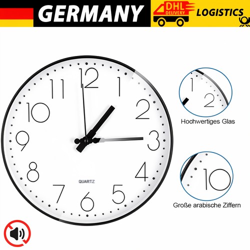 Wanduhr 30cm lautlos quarz - wanduhr,