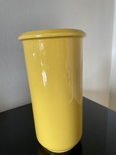 VINTAGE:  große gelbe VASE