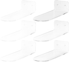 Acryl Wandmontage Schuhhalter Rack Schuhe Sneaker 9cmx5cmx3cm 6Stk Organizer; Sc