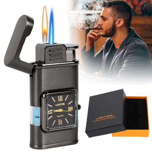 Feuerzeug mit uhr - mit, gasfeuerzeug