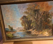 Ölgemälde Naturlandschaft  -