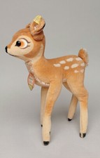 Vintage Steiff Bambi Reh 1840/22 stehend Samt Walt Disney 60er / 70er Höhe 22 cm