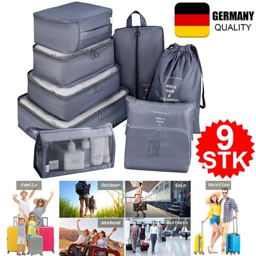 Koffer organizer set - koffer, 9-teilig